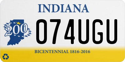 IN license plate 074UGU