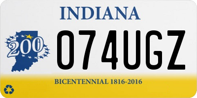 IN license plate 074UGZ