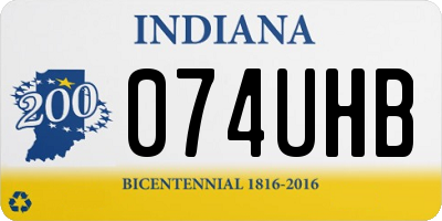 IN license plate 074UHB