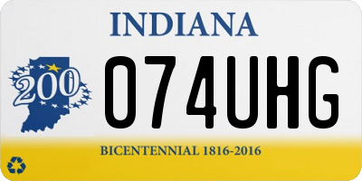 IN license plate 074UHG