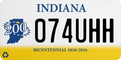 IN license plate 074UHH