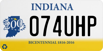 IN license plate 074UHP