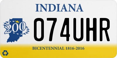 IN license plate 074UHR