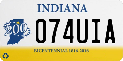 IN license plate 074UIA