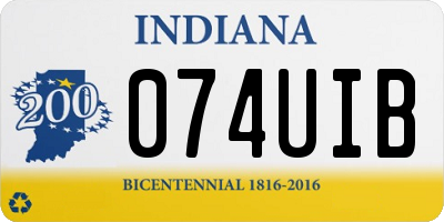 IN license plate 074UIB