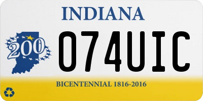 IN license plate 074UIC