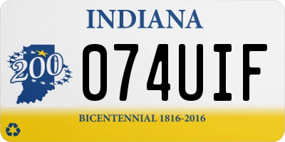 IN license plate 074UIF