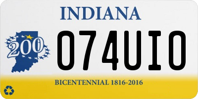 IN license plate 074UIO