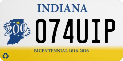 IN license plate 074UIP