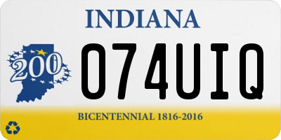 IN license plate 074UIQ