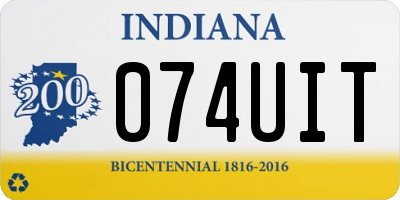 IN license plate 074UIT