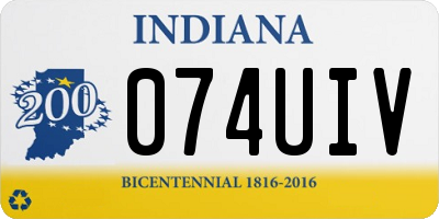 IN license plate 074UIV
