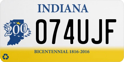 IN license plate 074UJF