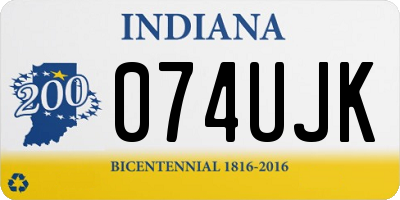 IN license plate 074UJK