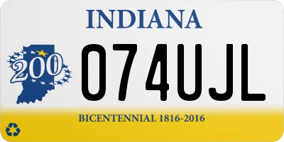 IN license plate 074UJL