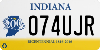 IN license plate 074UJR