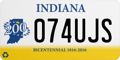 IN license plate 074UJS