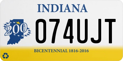 IN license plate 074UJT