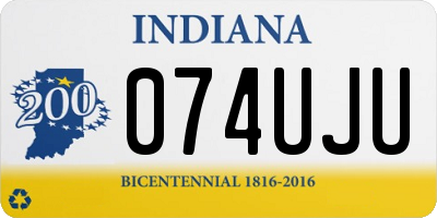 IN license plate 074UJU