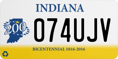 IN license plate 074UJV