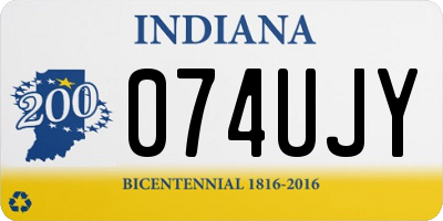 IN license plate 074UJY