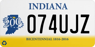 IN license plate 074UJZ