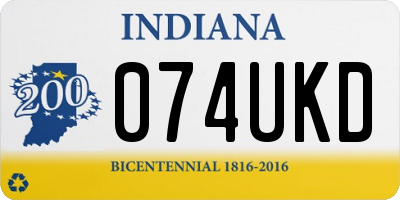IN license plate 074UKD