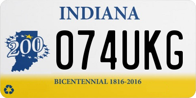 IN license plate 074UKG