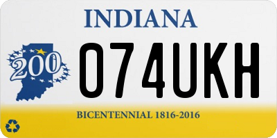 IN license plate 074UKH