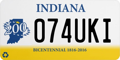 IN license plate 074UKI
