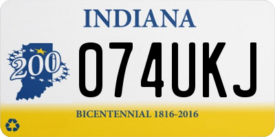 IN license plate 074UKJ