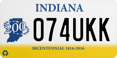 IN license plate 074UKK