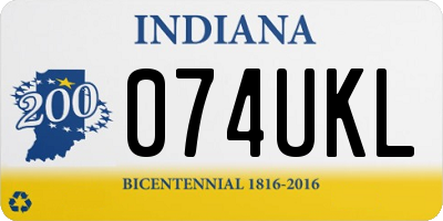 IN license plate 074UKL