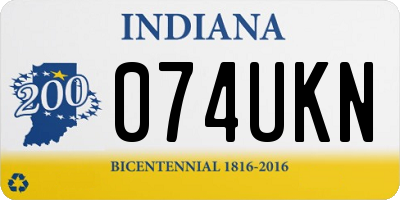 IN license plate 074UKN