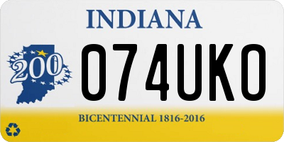 IN license plate 074UKO