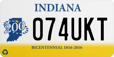 IN license plate 074UKT