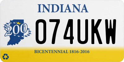 IN license plate 074UKW