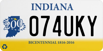 IN license plate 074UKY