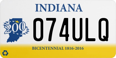IN license plate 074ULQ