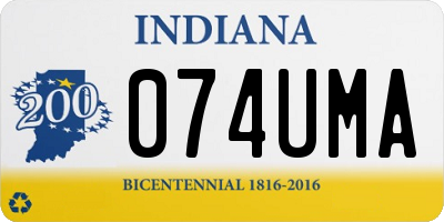 IN license plate 074UMA
