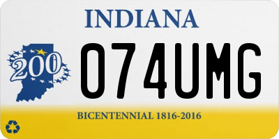 IN license plate 074UMG