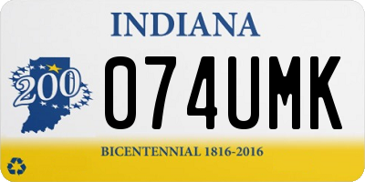 IN license plate 074UMK