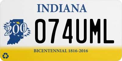 IN license plate 074UML