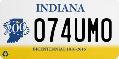 IN license plate 074UMO