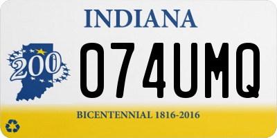 IN license plate 074UMQ