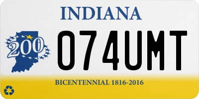IN license plate 074UMT