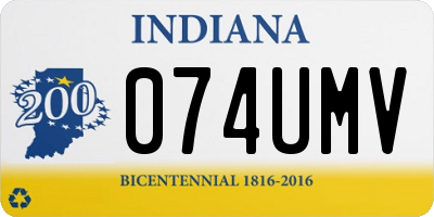 IN license plate 074UMV