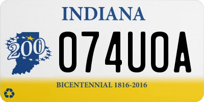 IN license plate 074UOA