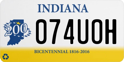 IN license plate 074UOH