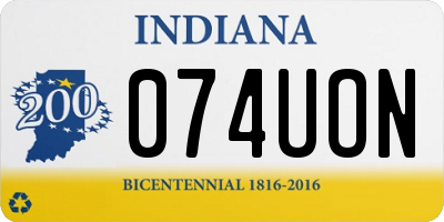 IN license plate 074UON